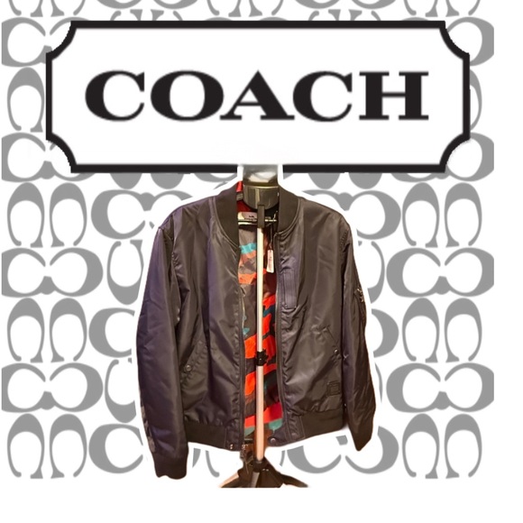 🔥NWT🔥 Coach New York MA-1 Bomber Jacket – Men’s XL💜💙🩵💚💛🧡❤️🩷 - Picture 1 of 16
